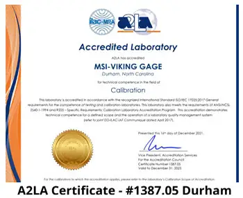 MSI Viking Durham Certification