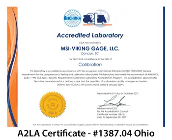 MSI Viking Fairfield Certification