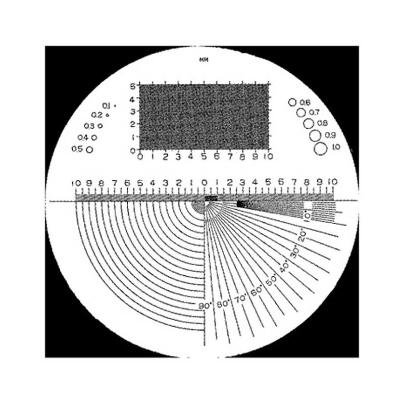 Mitutoyo 183-105 Reticle #4 for Pocket Comparator