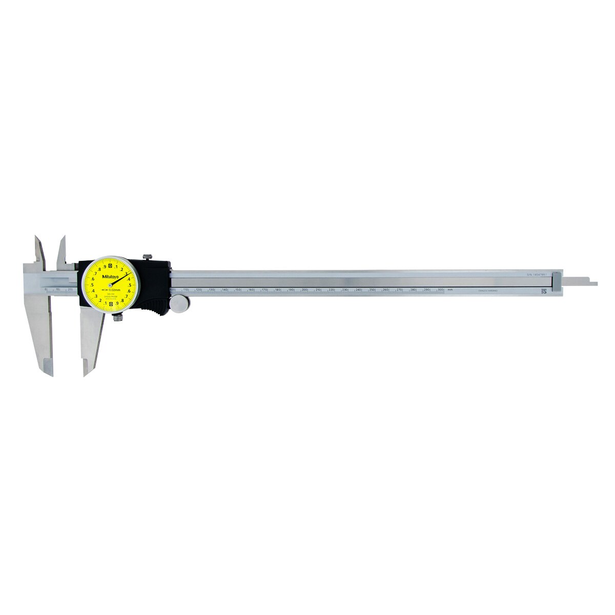 Mitutoyo 505-745 Dial Caliper 0-300mm Range-2mm Revolution
