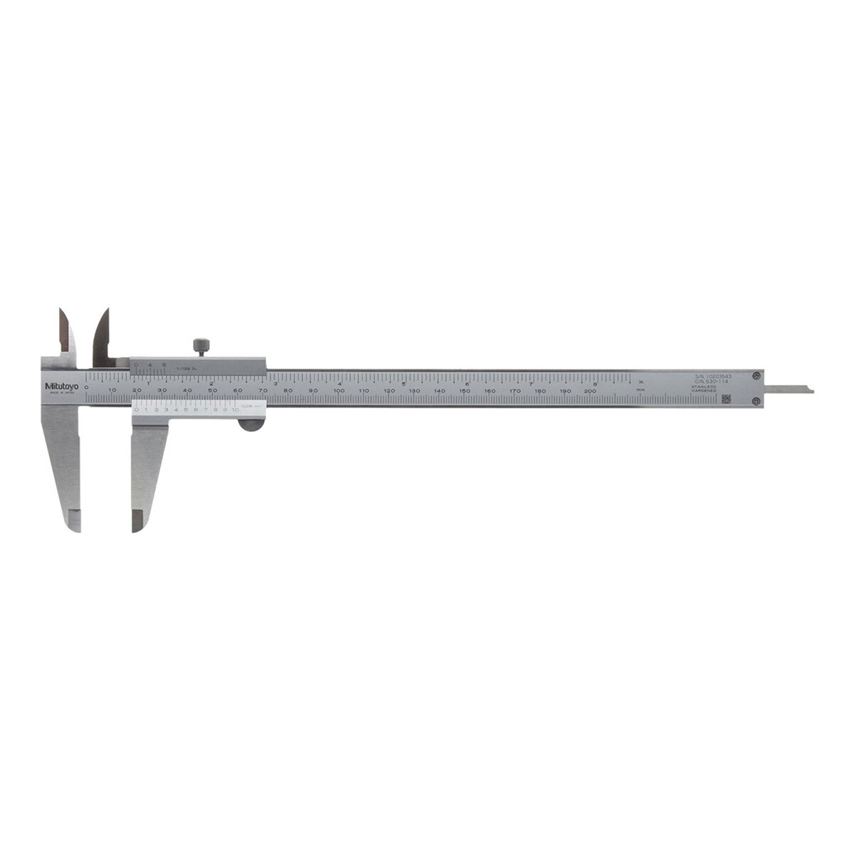Mitutoyo 530-114 Vernier Caliper 0-200mm/ 8