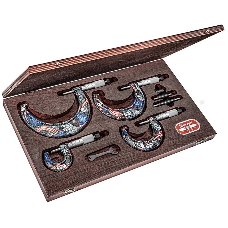 Starrett SAPT436.1XRLZ Outside Micrometer Set 0-4